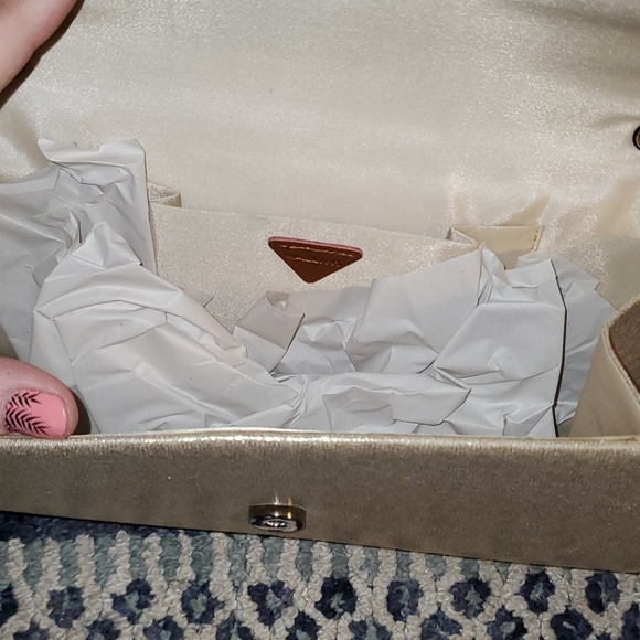 Gold envelope evening bag - Picture 5 of 6